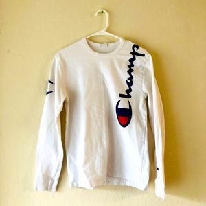 White Champion Longsleeve